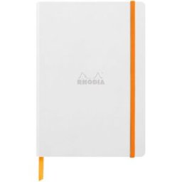 Rhodiarama soft A5 white dot ivory