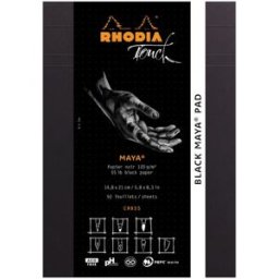 Rhodia Black maya pad A5 50sh cross 120g