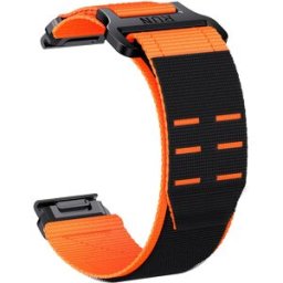 Tiera Garmin Fenix orange Velcro armband 22 mm quick release
