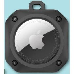 Tiera Apple AirTag tåligt skal svart