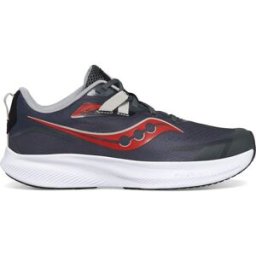 Saucony Kids' Ride 15 Grey/Black/Red 18.5