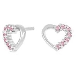 Nordahl Jewellery barn hjärt pink örhängen 325 180