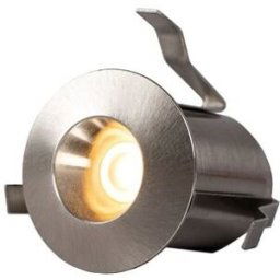 Hide a lite Downlight Heatspot G2, borstad stål, 2700K, 0,4W