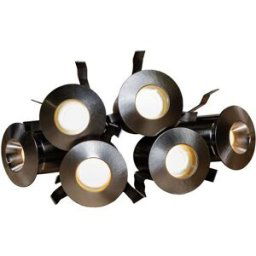 Hide a lite Downlight Heatspot G2 Kit, borstad stål, 2700K