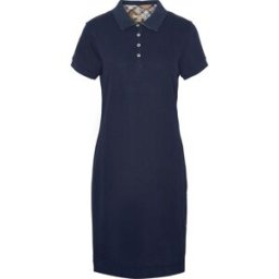 Barbour Women's Polo Dress Navy/Primrose Hessian 14
