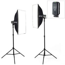 Elinchrom Studioblixt D-Lite RX ONE DUAL Softbox Set, 2st blixtar + tillbehör