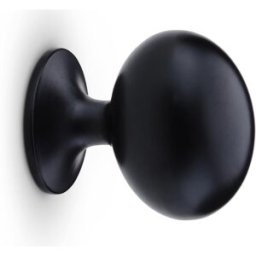 Habo Knopp Victor, svart, 34x24 mm