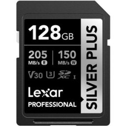 Lexar SDXC Professional Silver Plus 1066x UHS-I/U3/A2/4K R205/W150 (V30) - 128GB