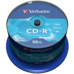 CD-R Verbatim Cakebox, 700Mb, 50/fp