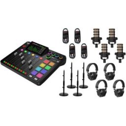 RØDE Rodecaster Pro II, podcasting bundle 4 - Svart