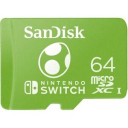 Sandisk Microsdxc Minneskort För Nintendo Switch - 64gb - Yoshi Edition
