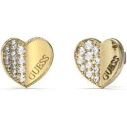 GUESS lovely guldfärgat pave hjärtörhängen JUBE03038JWYGT/U