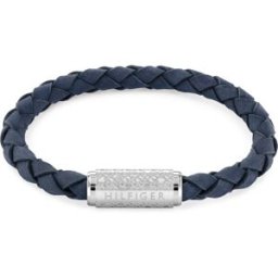 Tommy Hilfiger Exploded Th Braid blå läderarmband 2790480