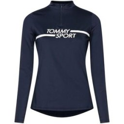 Tommy Hilfiger Logo Print Half-Zip Dam, Desert, XS