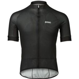 POC Essential Road Logo Jersey Herr, S, Uranium Black/Hydrogen White