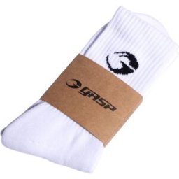 Gasp Crew Socks White 1-p