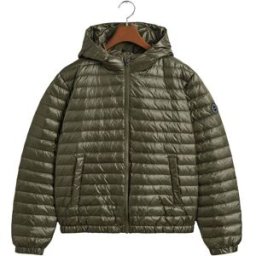 GANT Shiny Light Padded Down Jacket Junior, 158-164, JUNIPER GREEN