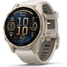 Garmin Fenix 8 - 43 mm, AMOLED - Soft Gold Fog Gray