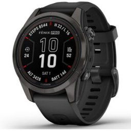 Garmin Fenix 7S Pro Sapphire Solar - Carbon titan