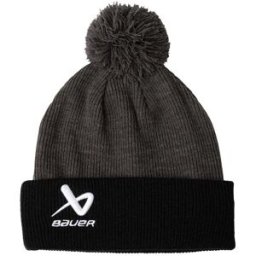 Bauer 2Tone Knit Pom Senior, Black/Grey, One Size
