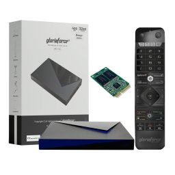 Gloriaforce RTX Quattro 4K UHD Android TV 11 IPTV Box med HDR10+ & Dual-WiFi (Tillval: Med extra 2TB minne för inspelning i 560 timmar)