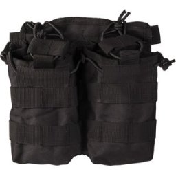 Mil-Tec Open Top Dubbel Magasinficka 5.56/7.62 (Färg: Svart)
