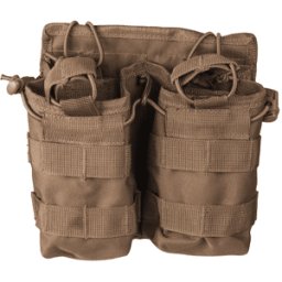 Mil-Tec Open Top Dubbel Magasinficka 5.56/7.62 (Färg: Coyote)