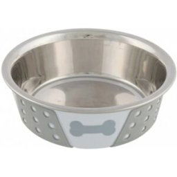 Trixie Hundmatskål Metall med antislip (4 dl / ø 14 cm)