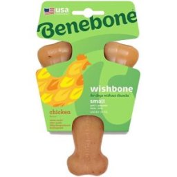 Benebone Wishbone Hundben i Nylon Kycklingsmak (S)