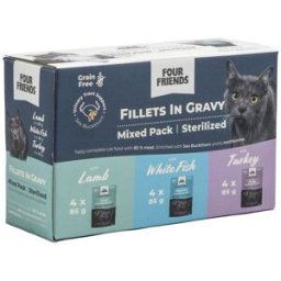 FourFriends Four Friends Cat Sterilized Gravy Multipack 12x85 g