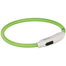 Trixie LED-halsband med USB Grön (L)