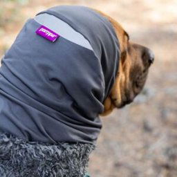 Pomppa Huppu Halsduk till Hund Grå (S)