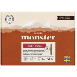 Monster Pet Food Monster Beef Roll Small Box 17 st