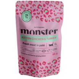 Monster Pet Food Monster Kitten Chicken & Turkey 85 g