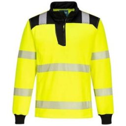 Sweatshirt PW3 Hi-Vis 1/4 Zip gul L