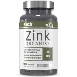 Elexir Pharma Organic Zink 100 Tabs