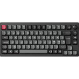 Lemokey P1 Pro Qmk 75% Rgb Iso Tangentbord [K Super Brown] - Carbon Black