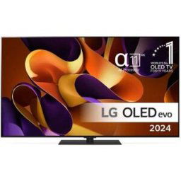 LG OLED55G46LS evo AI G4 4K med bordsstativ Svart