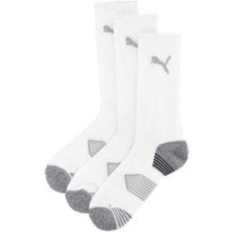 Puma Essential Crew Cut Socks 3-Pack - White