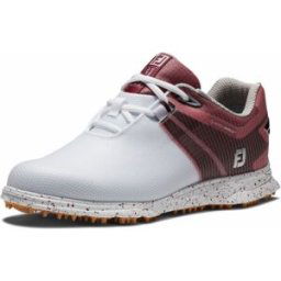 Footjoy Womens Pro SL Sport Medium - White/Black/Burgundy