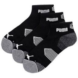 Puma Essential 1/4 Cut Socks 3-Pack - Black
