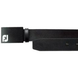 Footjoy Mens FJ Leather Smooth Belt - Black