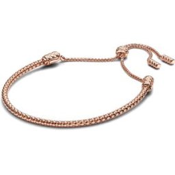 Pandora Moments Studded chain 14k rose gold-plated sliding armband 583090C00-2