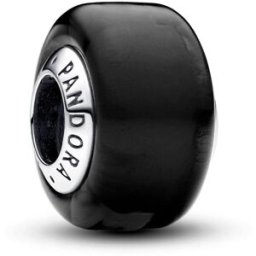 Pandora Moments Black Mini Murano Glass Charm Sterling silver berlock 793117C00
