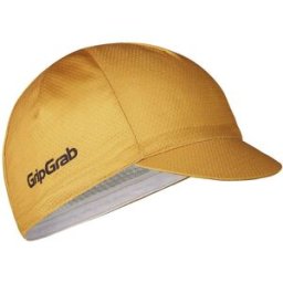 Grip Grab Lightweight Summer Cycling Cap, M/L, MUSTARD YELLOW