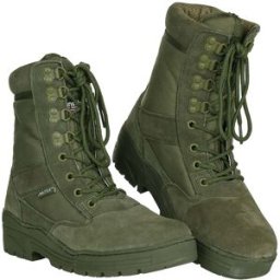 101 INC Fostex Sniper Boots Side Zip (Färg: Grön, Storlek: 41)