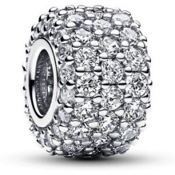Pandora Moments Sparkling Pave Triple-row Sterling silver berlock 792820C01