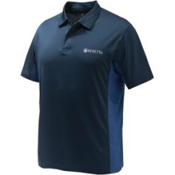 Beretta Unisex Flash Tech Polo Blue Total Eclipse M