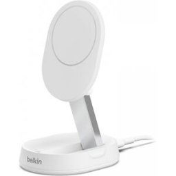 Belkin Boost Charge Pro Qi2 15w Magnetisk Laddningsstativ - Vit