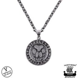 Northern Viking Jewelry Rune Wolf Paw hänge NVJ-H-RS061